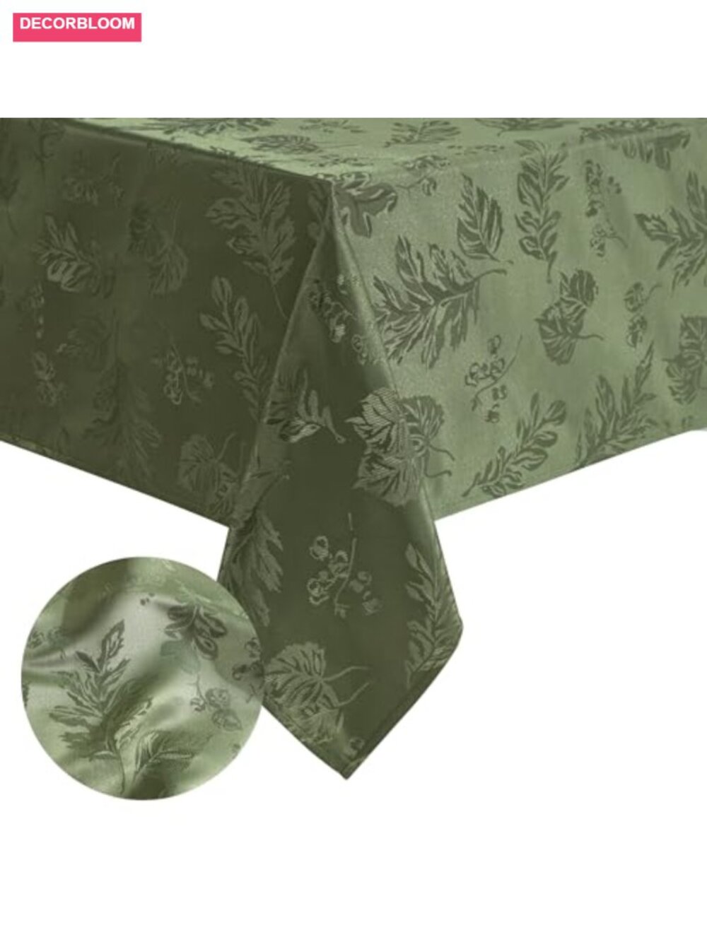 Woven Jacquard Damask Tablecloth 60x84